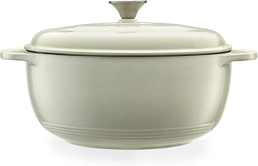 Mercer Culinary Enameled Cast Iron Round Dutch Oven, 6 qt., White by MercerCulinary
