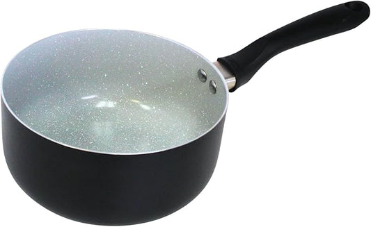 IMUSA 2.0 Qt PFAS Free Ceramic Nonstick Saucepan, Small Pot for Sauces, Gravies, Soups, Stews, Boiling & Heating, Aluminum Cookware with Cool-Touch Handle by VisitIMUSA