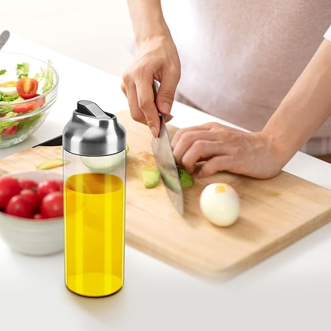 Aelga Olive Oil Dispenser - 14 OZ Glass Oil and Vinegar Dispenser Bottles Set for Kitchen No Drip-Set of 2 - Image 6