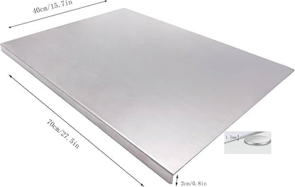 BILLAMB Stainless Steel Cutting Boards for The Kitchen, Suitable for Meat, Fruits, Vegetables, Bread, and Baking Large-sized Cutting Boards (70 x 40cm/27.5 x 15.7 in) - Image 2