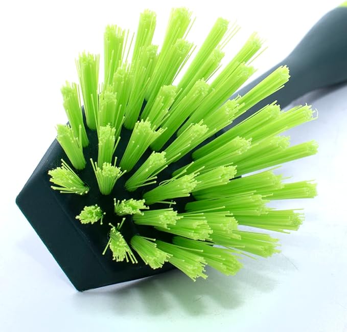 Pine-Sol Scrub Brush Set - Long Handle Cleaning Brushes with Heavy Duty Bristles and Comfort Grip - Scrubbers for Kitchen, Household, and Dishwashing, 2 Pieces - Image 4