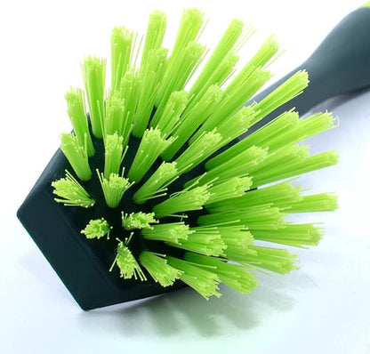 Pine-Sol Scrub Brush Set - Long Handle Cleaning Brushes with Heavy Duty Bristles and Comfort Grip - Scrubbers for Kitchen, Household, and Dishwashing, 2 Pieces - Image 4