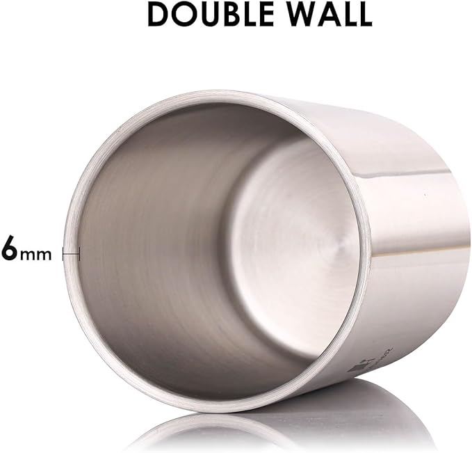 Double Wall Utensil Holder - 304 Stainless Steel Sleek Kitchen Utensil Holder for Countertop, Spatula Spoon Storage Organizer, Large Cooking Utensil Caddy Counter, Shining Utensil Crock, Mirror Polish - Image 3