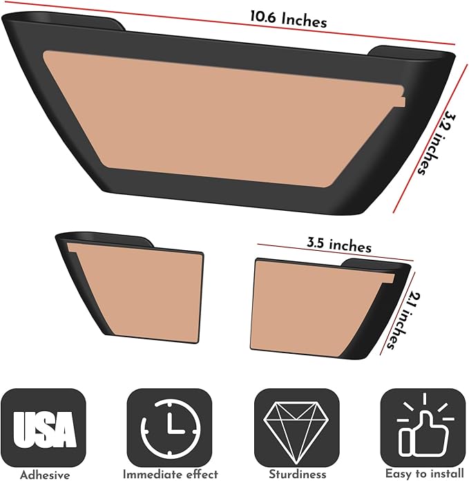 Universal Adjustable Pot Lid Holder Organizer for Cabinet - Upgraded Patented Niceyos 4 Pack Pan Lids Organizers Inside Cabinet Door Wall Mount Pots Top Rack for Kitchen Cupboard Fit 6" to 13" (Black) - Image 3