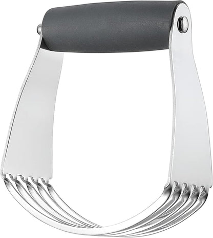 Spring Chef Medium Size Gray Dough Blender For Baking, Professional Dough Cutter Tool, Stainless Steel Pastry Cutter Tool with Durable & Thick Blades, Dishwasher Safe Pastry Blender for Easy Mixing - Image 9