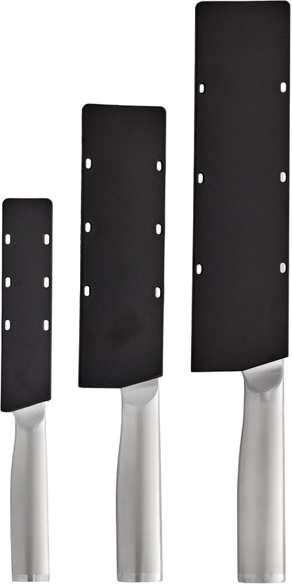 KitchenAid 3 Piece Forged Chef Knife Set High Carbon Japanese Steel, Includes 8 Inch Chef Knife, 5 Inch Santoku Knife, and 3.5 Inch Paring Knife with Blade Covers - Image 7