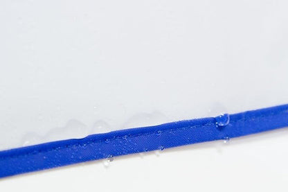 Computer Monitor dust Cover for Flat Panel LCD-Silky Smooth Anti-Static Vinyl with Blue Trim (26W x18H x4D)