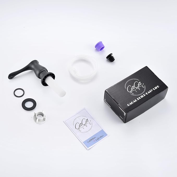 GAGALIFE Kitchen Sink Soap Dispenser Matte Black, Under Sink Soap Dispenser with 40" Silicone Extension Tube Kit,Say Goodbye to Frequent Refills - Image 8