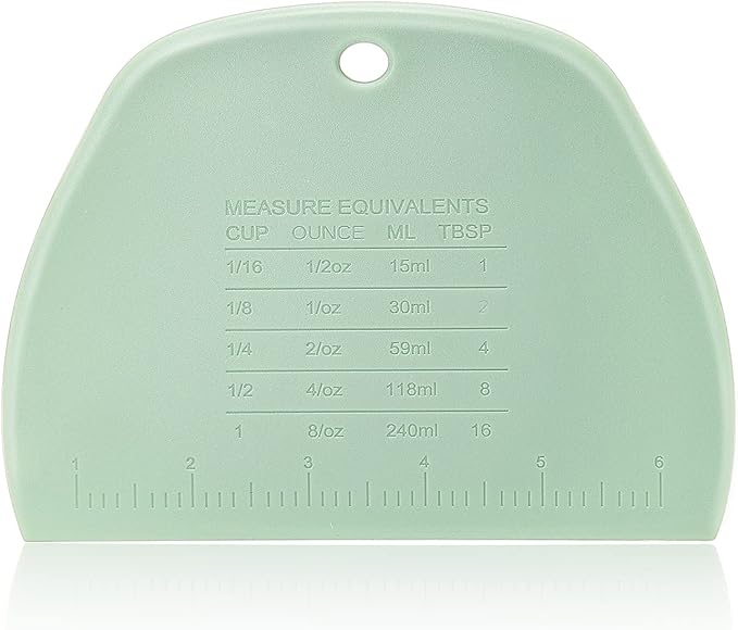 Dough Scraper Bench Scraper for Baking,3 Pieces Food Safe Plastic Dough/Cake/Bread/Pizza Cutter for Kitchen tools