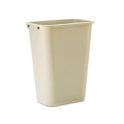 Rubbermaid Commercial Products Deskside Wastebasket/Trash Can, 10.25-Gallon/41-Quart, Beige, Plastic, Garbage Can for Home/Office, Fits Under Desk/Sink/Cabinet by RubbermaidCommercialProducts