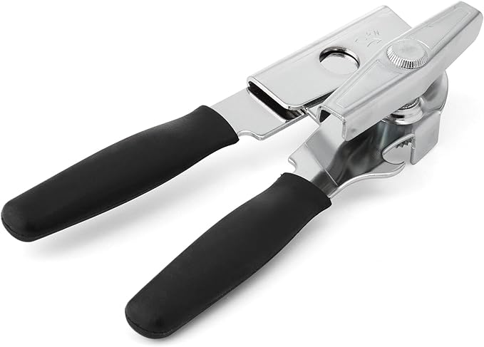 Swing-A-Way Comfort Comfort Grip Can Opener - All-Steel Construction, Smooth - Easy to Use, High-Carbon Cutting Wheel, Integrated Bottle Opener, Easy to Clean, Ideal for Arthritis and Seniors (Black) - Image 3