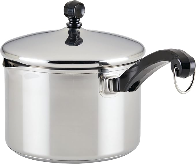 Farberware Classic Stainless Steel 3-Quart Covered Straining Saucepan - - Silver - Image 10