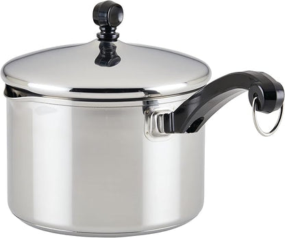 Farberware Classic Stainless Steel 3-Quart Covered Straining Saucepan - - Silver - Image 10