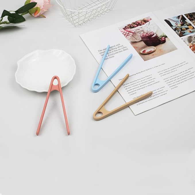 3-Pack Mini Silicone Tongs – 5.5" Small Kitchen Tongs in 3 Colors for Cooking, Serving & Fine Motor Skills - Image 7