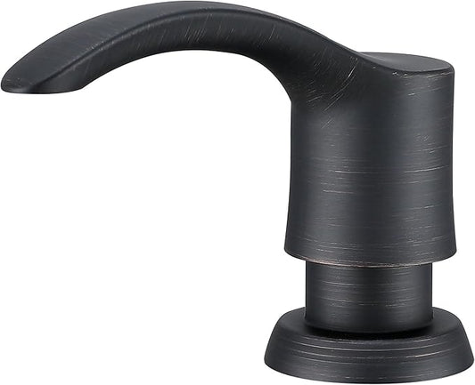 GAGALIFE Kitchen Sink Soap Dispenser with 17 Ounce Large Bottle (Oil-Rubbed Bronze), Built in Sink Soap Dispenser Soap Dispenser for Kitchen Sink Refill from Top, G080ORB