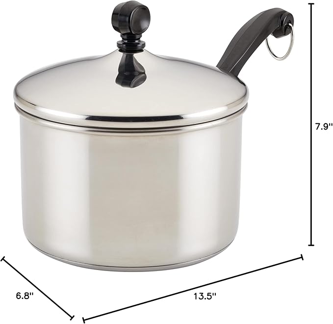 Farberware Classic Stainless Steel Sauce Pan/Saucepan with Lid, 3 Quart, Silver - Image 11