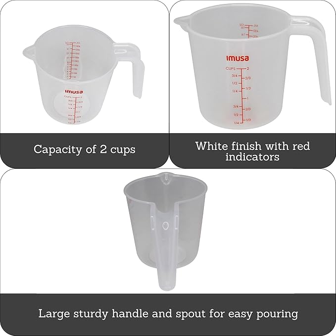 IMUSA 2cup Measuring Cup,(Pack of 6) - Image 2