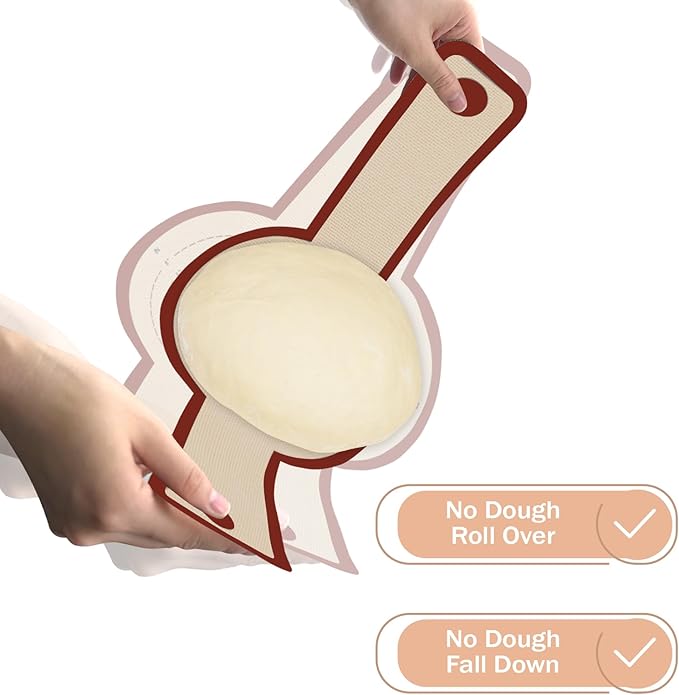 Silicone Bread Sling for Dutch Oven, 2 PCS Non-Stick & Easy Clean Reusable Silicone Baking Mat with Long Handles, Easy to Transfer Sourdough Bread - Image 3