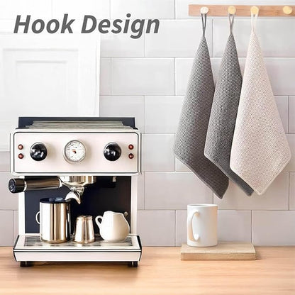 Espresso Accessories Barista Towels 6 Pack – Microfiber Cleaning Cloths for Espresso Machines, Steam Wands & Countertops – Essential Coffee Bar Accessories, 12"x12" - Image 3