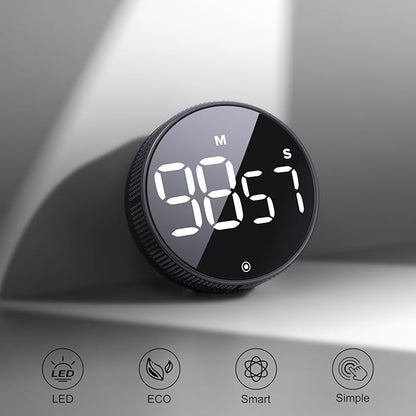 BlueSnail Kitchen Timer with LED Digital Display Smart Efficana for Home Classroom Gym Office, Volume and Brightness Adjustable Productivity Timer - Image 2