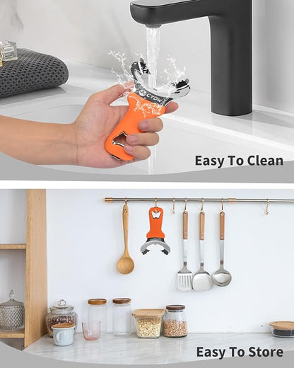 CYDW Mason Jar Opener Tool with No Lid Dents or Damage, Can Opener Manual Multi-Purpose, Easy Twist Manual Handheld Top Remover Utensil, Canning Supplies Tools and Bottle Opener, Made For Lifetime