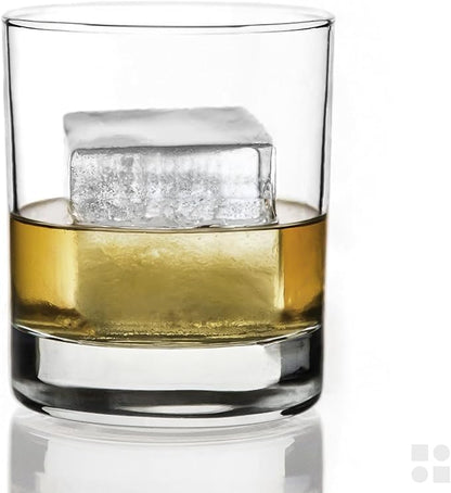 Ice Cube Molds – 2-Pack Silicone Trays for 8 Large Square Cubes – Slow-Melt Ice for Whiskey, Cocktails, Coffee & More - Image 2