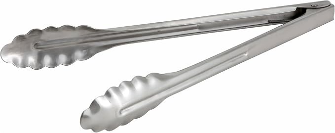 Winco Coiled Spring Extra Heavyweight Stainless Steel Utility Tong, 12-Inch by Winco