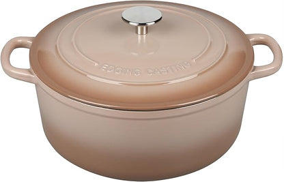 EDGING CASTING Enameled Dutch Ovens Cast Iron Dutch Oven Pot with Lid for Bread Baking, Cook, Dual Handle, 7 Quart, Mocha by EDGINGCOOKWARE