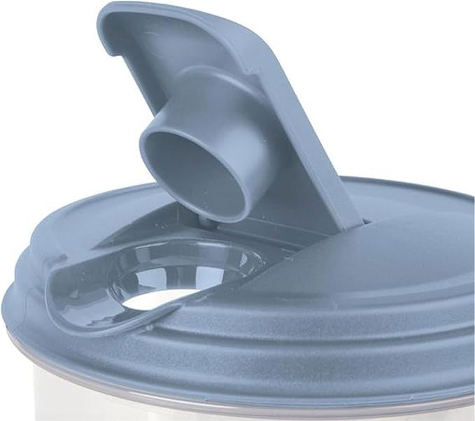 Sterilite 2 Quart Clear Round Plastic Pitcher, Dishwasher Proof with Blue Lid, Spout, and Handle for Easy Pouring, Washed Blue, 18-Pack - Image 8