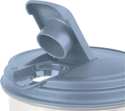 Sterilite 2 Quart Clear Round Plastic Pitcher, Dishwasher Proof with Blue Lid, Spout, and Handle for Easy Pouring, Washed Blue, 12-Pack - Image 9