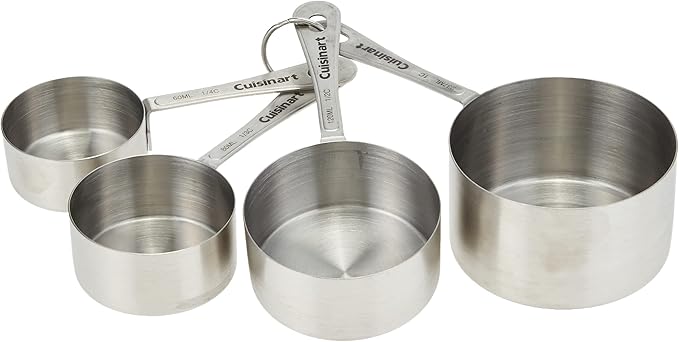 Cuisinart CTG-00-SMC Stainless Steel Measuring Cups, Set of 4,Silver by Cuisinart