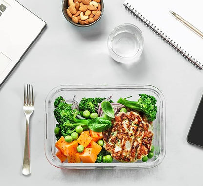 30 Pieces Glass Food Storage Containers with Upgraded Snap Locking Lids,Glass Meal Prep Containers Set - Airtight Lunch Containers, Microwave, Oven, Freezer and Dishwasher Friendly (White) - Image 5
