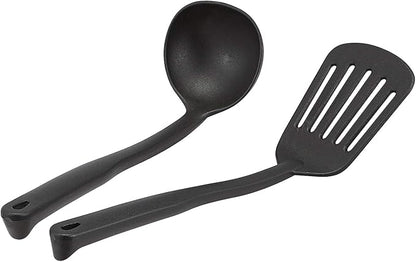 Amazon Basics Hard Anodized Non-Stick 12-Piece Cookware Set, Pots, Pans and Utensils, Black - Image 6