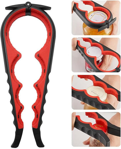 Bottle Opener for Arthritic Hand,Jar Opener for Old People, Children, Women, Those with Weak Hands,Multifunctional Kitchen Gadgets (02-Black) - Image 4