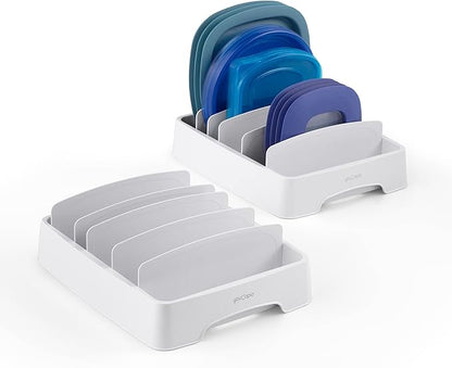 YouCopia StoraLid Adjustable Food Container Lid Organizer for Kitchen Cabinet Storage, Small, 2-Pack by YouCopia