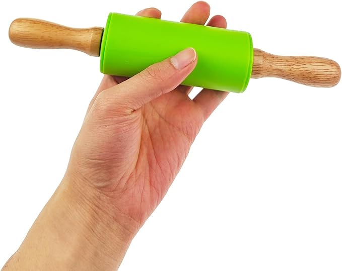 6 Pack Small Rolling Pin for Kids, Kids Rolling Pin for Home Kitchen (6 colors) (9 Inch) - Image 4