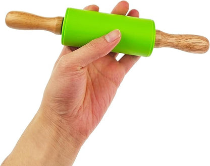 6 Pack Small Rolling Pin for Kids, Kids Rolling Pin for Home Kitchen (6 colors) (9 Inch) - Image 4