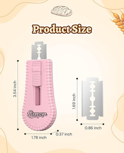 Bread Lame Sourdough Bread Baking Supplies Bread Cutter, Extractable & Magnetic Dough Cutter for Sourdough Bread, Pizza Dough and Baking Supplies, Scoring Patterns booklet & 5 Razor Blades