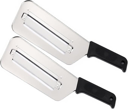 Cabbage Chopper Shredder, 2 Pack Cabbage Cutter Knife Kitchen Slicer Sauerkraut Cutter Coleslaw Grater, Sharp Stainless Steel Blades, Black