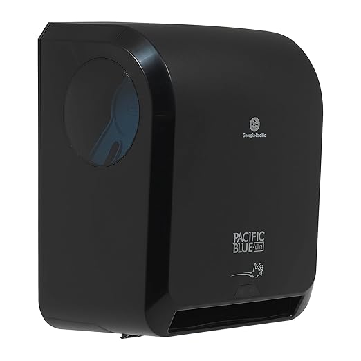Pacific Blue Ultra 8" High-Capacity Automated Touchless Paper Towel Dispenser by GP PRO (Georgia-Pacific); Black; 59590; 12.9" W x 9" D x 16" H; 1 Dispenser by Georgia-Pacific