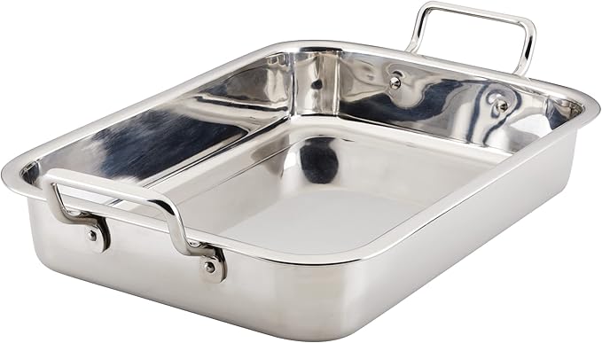 Farberware Classic Traditions Stainless Steel Roaster/Roasting Pan with Rack, 17 Inch x 12.25 Inch - Image 11