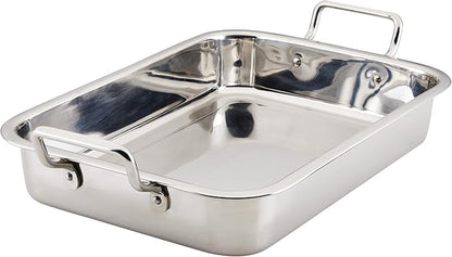 Farberware Classic Traditions Stainless Steel Roaster/Roasting Pan with Rack, 17 Inch x 12.25 Inch - Image 11
