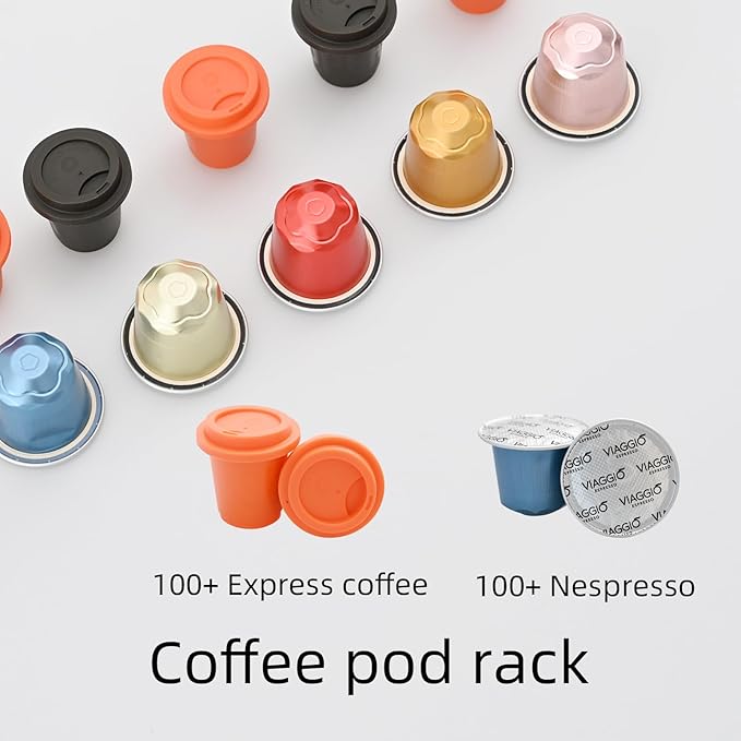Large Capacity Coffee Pod K Cup Holders - Storage Organizer - Black Wire Rack - Coffee Bar Accessories - Image 5