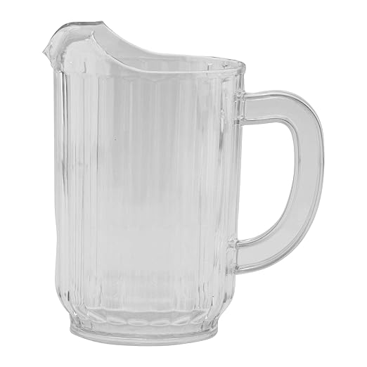 G.E.T. P-3032-1-CL-EC BPA-Free Break-Resistant Restaurant Style Plastic Pitcher, 32 Ounce, Clear - Image 3