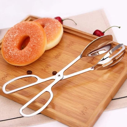 KEBE 2-PACK Serving Tongs for Cooking Buffet Party Catering, Thickening Food Serving Cake Bread Kitchen Salad Tongs, Stainless Steel - Image 4