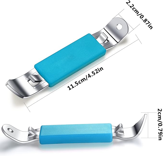 3 Pieces Magnetic Bottle Openers Can Opener Classic Beer Opener Stainless Steel Small Bottle Opener Can Tapper with Magnet for Camping and Traveling HANCELANT (Black Blue Fuchsia) - Image 3