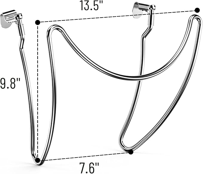 Charkettle Grill Lid Holder Compatible with 18/22/26 Inch Charcoal Kettle Grills - Stainless Steel Tool-Free Slide a Side Lid Prop