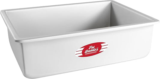 Fat Daddio's POB-9134 Anodized Aluminum Sheet Cake Pan, 9 x 13 x 4 Inch