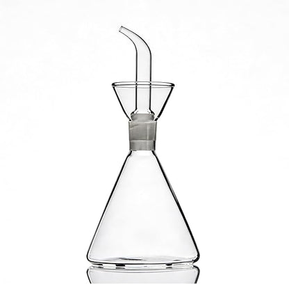 ELETON Conical Borosilicate Glass Olive Oil Dispenser – Non Drip Oil Bottle for Kitchen, Leak Proof Vinegar Cruet, Easy Clean, 16 oz - Image 5