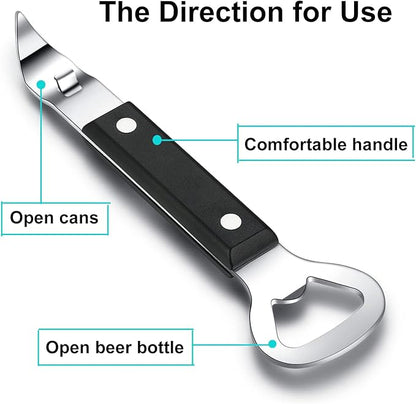 HANCELANT Can Punch Bottle Opener, Manual Stainless Steel Can Opener 3 Pack - Image 2